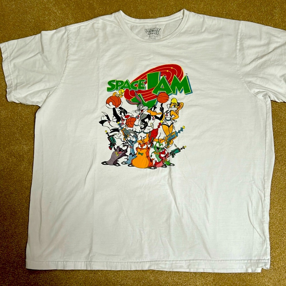 Vintage Looney Tunes 3XLT Space Jam Cotton T-Shirt